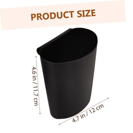 Garneck Pack of 4 Hanging Containers for Trolleys - Practical Storage Solutions as Pen Holder and Organiser for Kitchen - Craft Trolley and More - Black