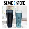 VELOMIX -4 PACK 28 Oz Protein Shaker Bottle for Protein