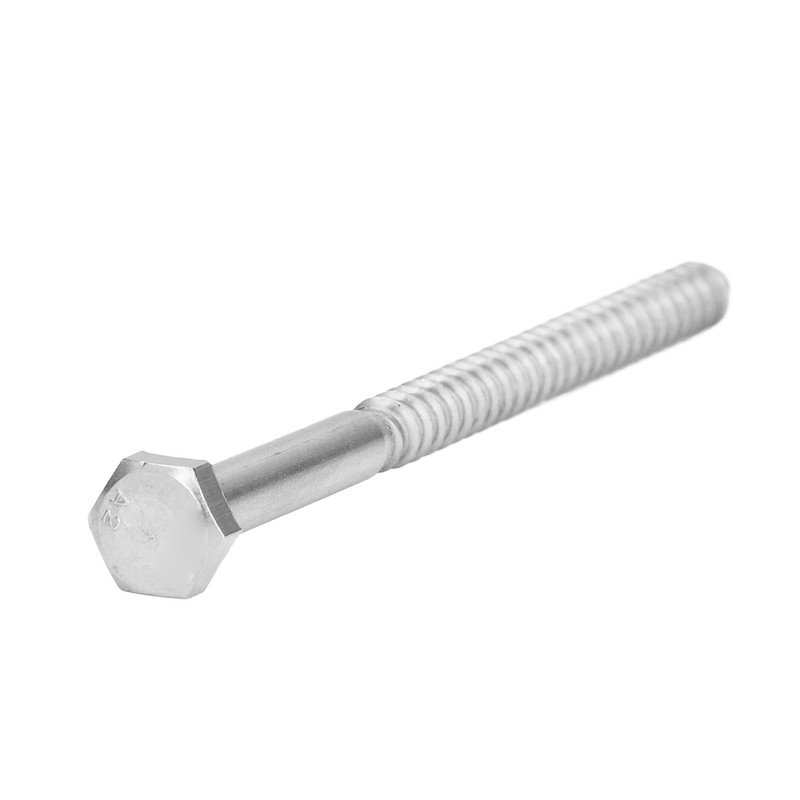 304 Stainless Steel Half Thread Bolt Wood Hex Lag Screws