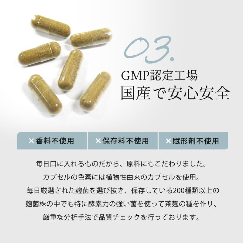 Kawachi Mushi Honpo Tea Yeast (62 Capsules), Set of 3,