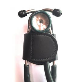 BATCLIP – Black – The Original Leather Stethoscope Holster | Handmade in Maine | Sturdy Hip Clip | No More Neck Carrying or Loss