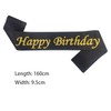 VGRDTW Rose Gold & Black Birthday Sash for Women &