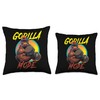 Bodybuilding Gorilla Mode workout Throw Pillow