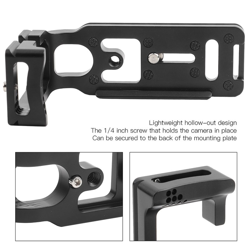 Aluminium Alloy Lightweight Quick Release L Plate Hand Grip Bracket