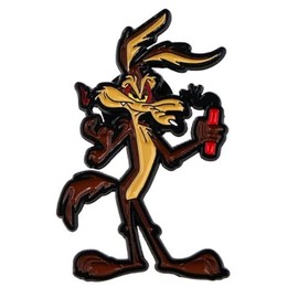 Wile Cartoon Coyote Character Metal Enamel 1.57 Inches Tall Pin