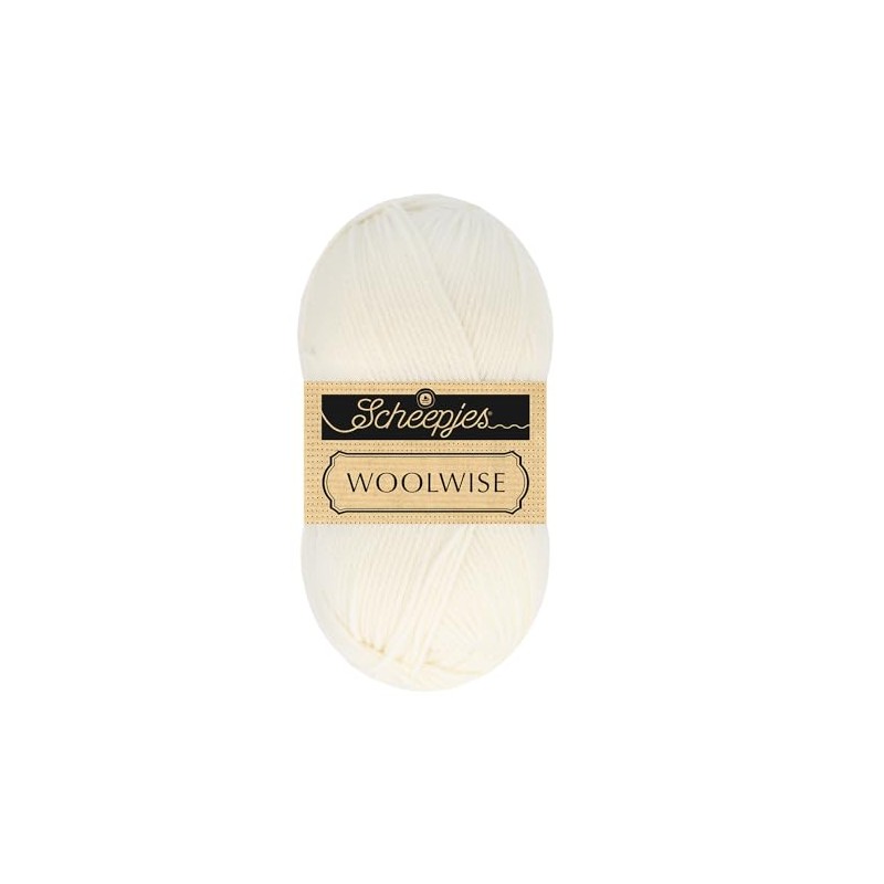 Scheepjes Woolwise 100g Pure White Yarn
