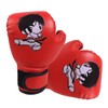 Boxing Gloves - Red, Blue, Cartoon Design - 16 Oz