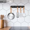 Maxzwell Wall Mounted Coat Rack with 5 Heavy-Duty Hooks –