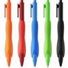 ELETIUO 5-Pack Ergonomic Ballpoint Pens,1mm Medium Point Black Ink Retractable