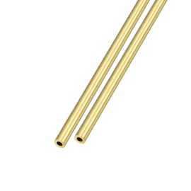 METALLIXITY Brass Pipe 4 mm OD x 1 mm Wall D x 200 mm L Straight Hoses for Household Appliances Machines DIY Handmade Pack of 2