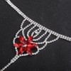 Wiwpar Boho Red Crystal Rhinestone Flower Layered Hand Harness Slave