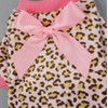 Fitwarm Leopard Ribbon Soft Velvet Dog Pajamas for Pet Dog