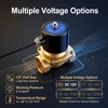 BAOMAIN 1/2" PT Brass Solenoid Valve DC 12V Normally Open