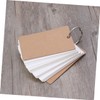 Ciieeo Pages Kraft Study Cards Binder Ring Easy DIY Index
