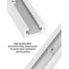 QWORK Aluminum T Track, 4 Pack 48 Inch Universal Double