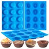 CLUEWR 3 PCS Peanut Butter Cup Molds, 12 Cavity Non-stick