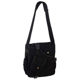 Eyecatch Womens Premium Canvas Cross Body Shoulder Bag Travel Messenger School Office Ladies Girls Multi Handbag