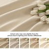 MIULEE Back Tab Cream Beige Curtains 90 Inch Long 2