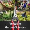 RANSHOU Japanese Garden Shears Long Blade 7.9" for Plants -