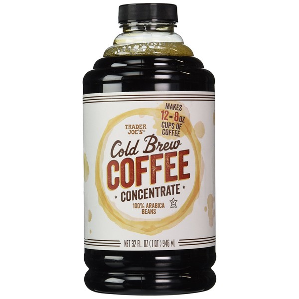 Trader Joe's Cold Brew Coffee Concentrate 100% Arabica Beans, 32 fl. oz.