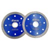 SHDIATOOL 4-Inch/105mm Diamond Saw Blade (2-Pack) for Porcelain Tile, Ceramic,