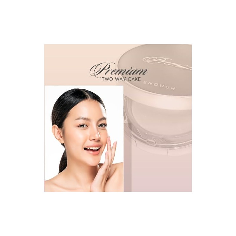 Enough Base Maquillaje Polvo Fijador Coreano Rich Gold Two Way