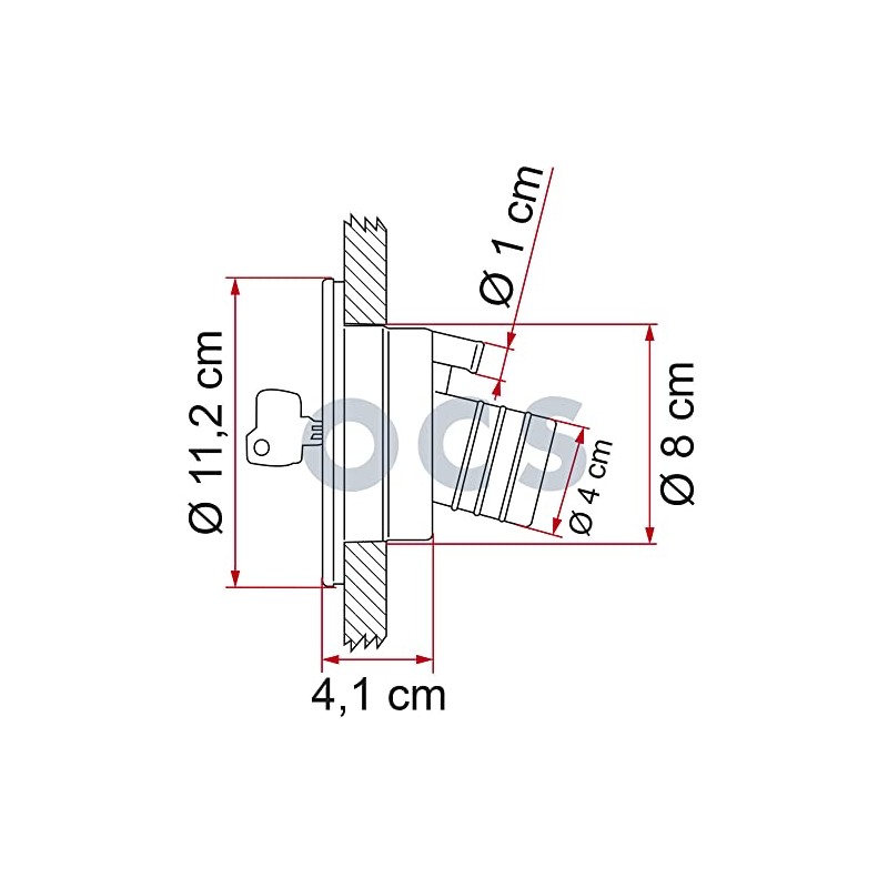Fiamma Locking Water Cap White