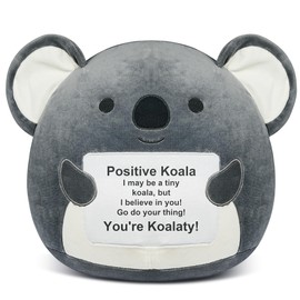 ZENLIV Positive Koala Emotional Support Stuffed Animal Gifts for Women, Daughter, Graduation Gifts, Teacher Appreciation, Birthday, Inspirational Motivational Encouragement Cheer Up Plush Toy (Koala)