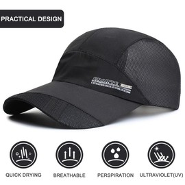 Cozyan Baseball Cap Classic Cotton Baseball Caps Adjustable Sun Protection Summer Hat Men Women Baseball Cap Summer Sun Hat Summer Cap Adjustable Breathable, black, 58