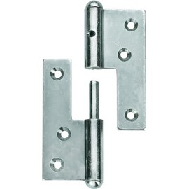 Connex Door Screw-On Hinges - 160 mm - Right - Galvanised / Screw-On Hinge / Door Hinge / Door Hinge / Door Hinge / Door Fitting / DYB2006591