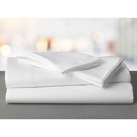 Mr Pandaa 100% American Supima Cotton 1000 Thread Count Sheet Set, Ultra Crisp, Sateen Weave Smooth Finish Plush Hotel Collection, 10" Deep Pocket, Breathable & Fade Resistant-RV Short King-White