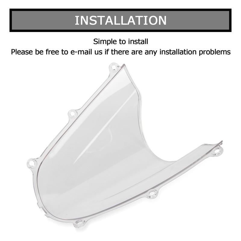 Windshield WindScreen Double Bubble for CBR600RR 2005-2006 (Clear)