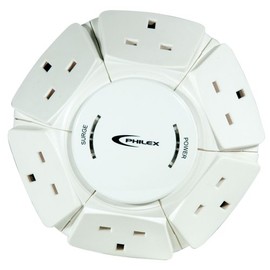 Philex, 6-Way Surge Protected KITCHEN PowerDome 1m