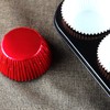 Xlloest Foil Cupcake Liners Baking Cups Paper Standard Red, 200