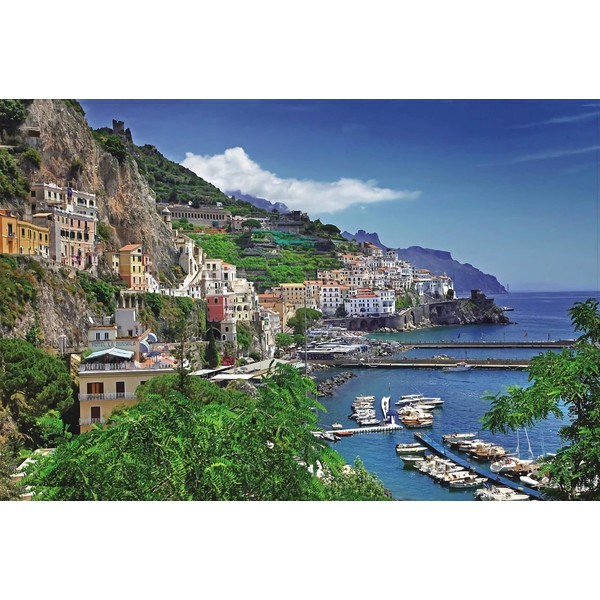 Becko Jigsaw Puzzle Aegean Sea Amalfi Coast Seaport - 1000 Pieces