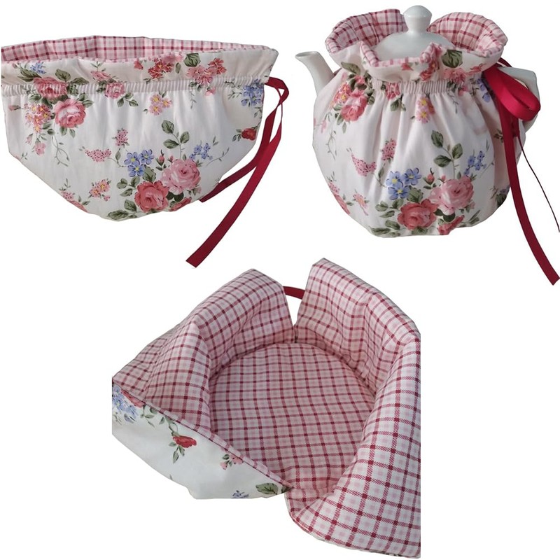HIGHAWK Set of 2 Tea Cozy Teapot Covers Thermal Dustproof