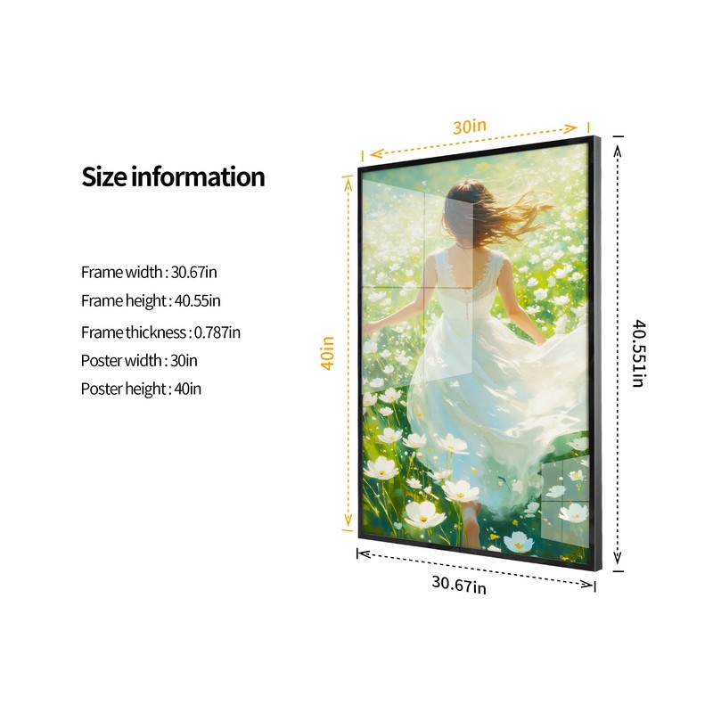 30x40 Poster Frame | 30x40 In, Black, Set of 2