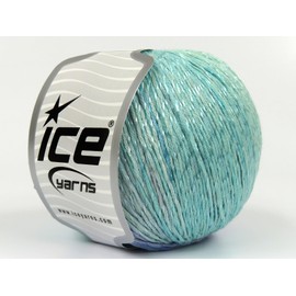 Lot of 4 x 100gr Skeins Ice Yarns Summer Color (70% Cotton 30% Viscose) Yarn Mint Green Lilac Pink