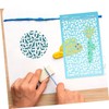 Angoily 1 Sheet Washable Silk Screen Stencil for Clay Crafting