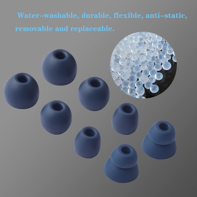 4 Pair Replacement Silicone Ear Tips Earbuds Buds Set for