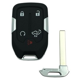 OVIOBOER Replacement Key Fob Shell Case Fits for 2019 2020 2021 2022 2023 Chevy Silverado GMC Sierra 1500 2500HD 3500HD Keyless Entry Remote Control Key Cover (5 Button)