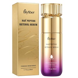 Retinol Peptide Serum for Face: Anti-Aging Collagen NAD+ Hydration Serum for Wrinkles Fine Lines Women Men Weekly Balm Face Neck Skin Tightening Size / 얼굴용 레티놀 펩타이드 세럼: 주름 잔주름을 위한 항노화 콜라겐 NAD+ 하이드레이션 세럼 여성 남성 주간 밤을 얼굴 목 피부 강화 Size