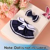 Lyreh Doll Clothes Set, Cute Navy Plush Outfit with Bow