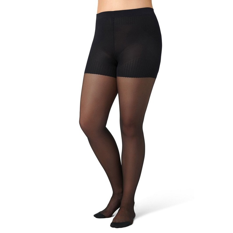 Ulla Popken Damen Bodyforming-strumpfhose Strumpfhose, Schwarz, 48-50 EU