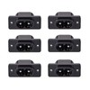 Leloco 6 pieces IEC connector C8 plug, C8 plug IEC