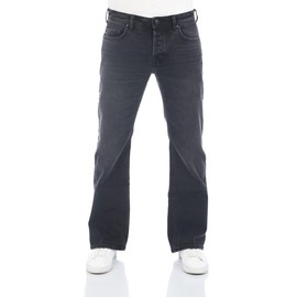 LTB Men's Jeans Timor Bootcut Jeans, Basic Cotton Denim Stretch, Deep Waist, Blue, Black, W28, W29, W30, W31, W32, W33, W34, W36, W38, W40, Black Wash (200).