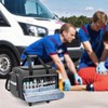 Damero Rolling Medical Bag with Detachable Trolley, Empty Emergency Response