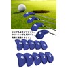 YFFSFDC Golf Iron Cover Head Cover 10-Piece Set (3-9, A,