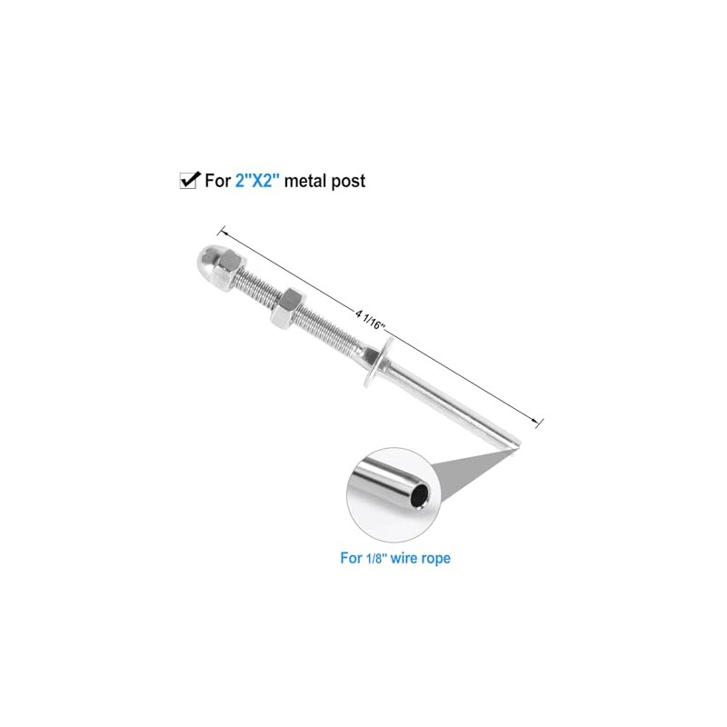 Sidasu 20 Pack Cable Railing Kit - 316 Stainless Steel