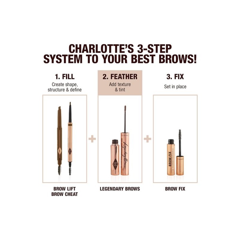 Charlotte Tilbury Legendary Brows Tinted Eyebrow Gel 0.04 oz/ 1.15